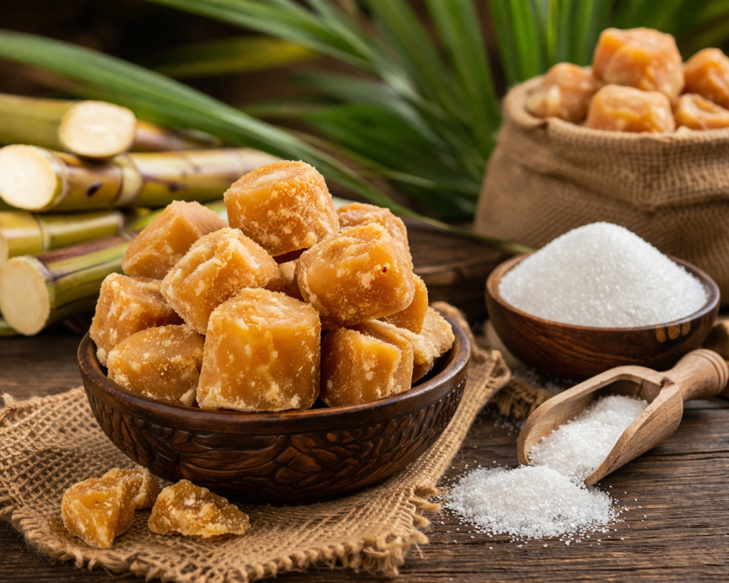 Benefits of Natural Jaggery over Sugar